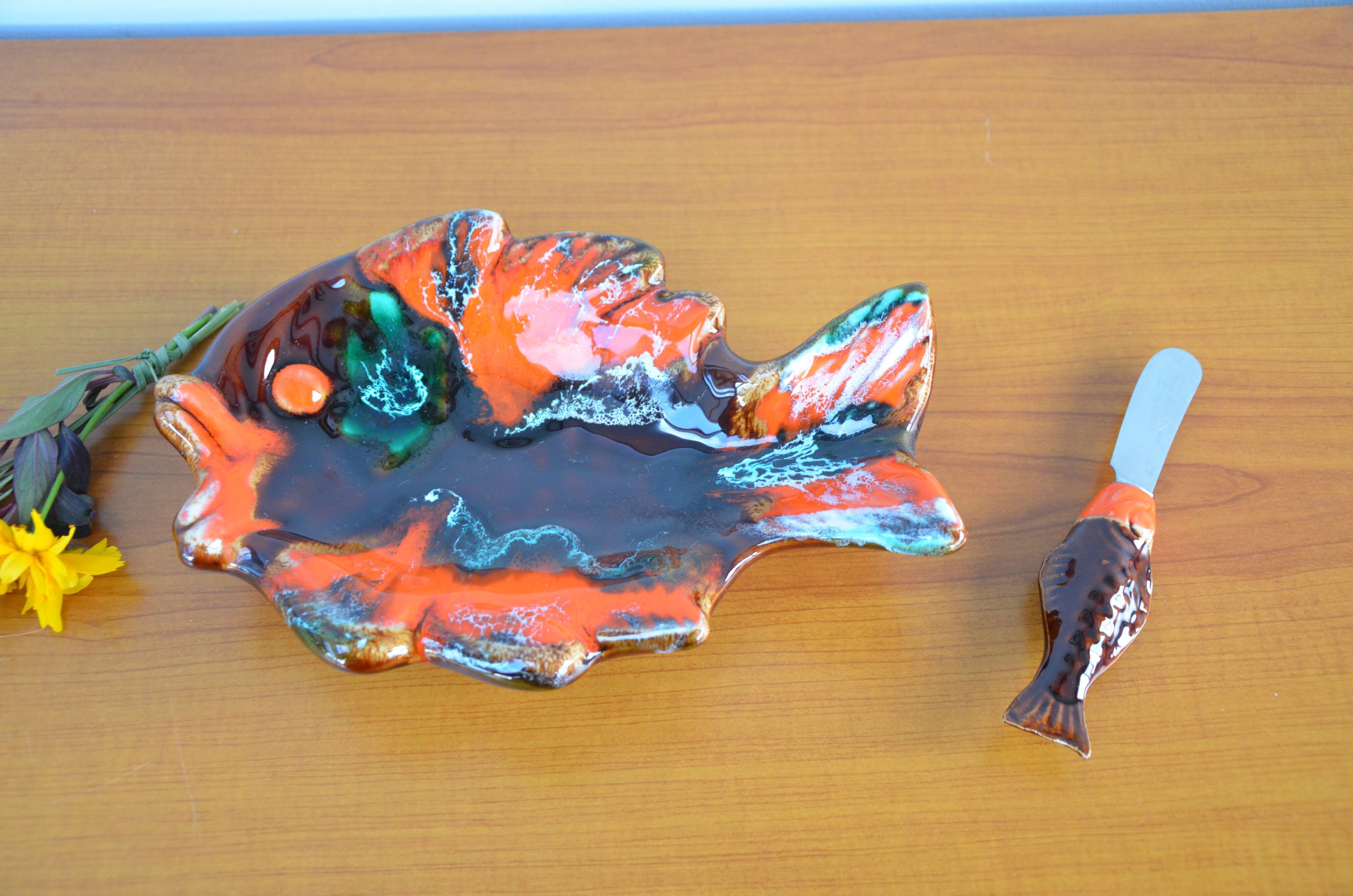 Vallauris style butter dish