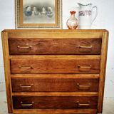 Vintage compass feet chest of drawers