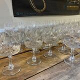 Beautiful lot of crystal glasses from Saint Louis