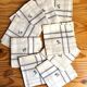 9 vintage napkins