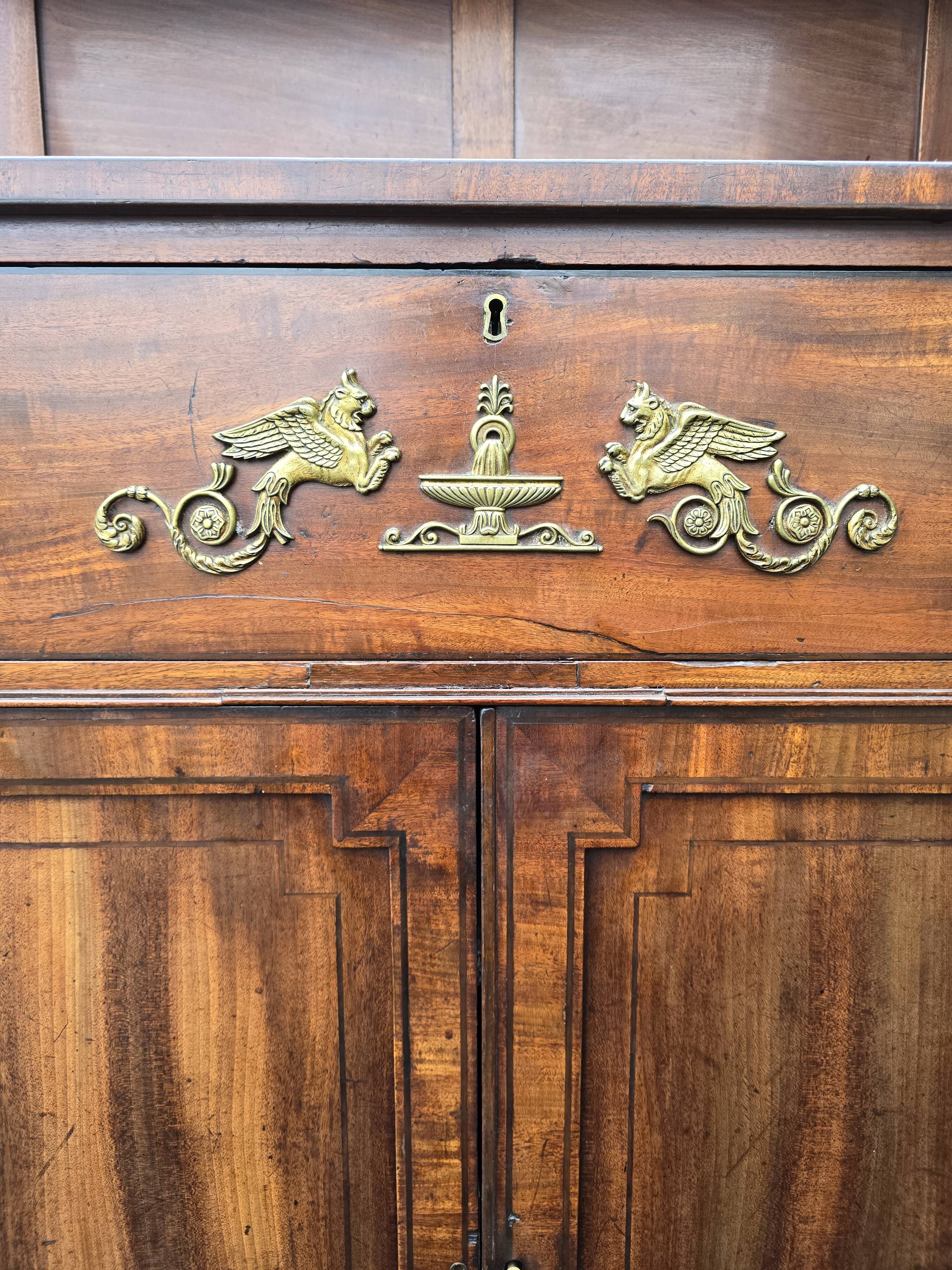 Antique Regency mahogany secretary