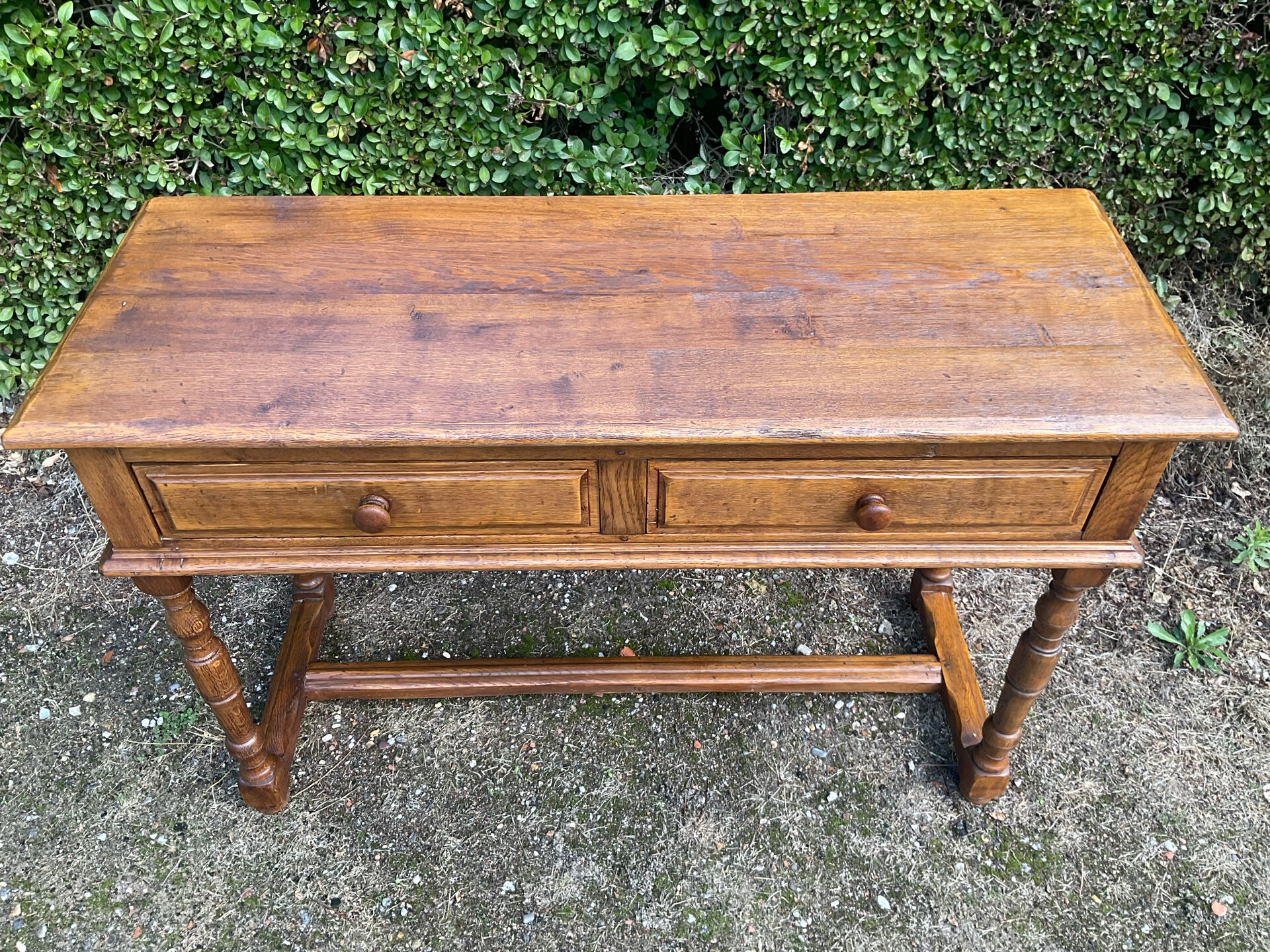 Ancienne console de ferme en bois Massif