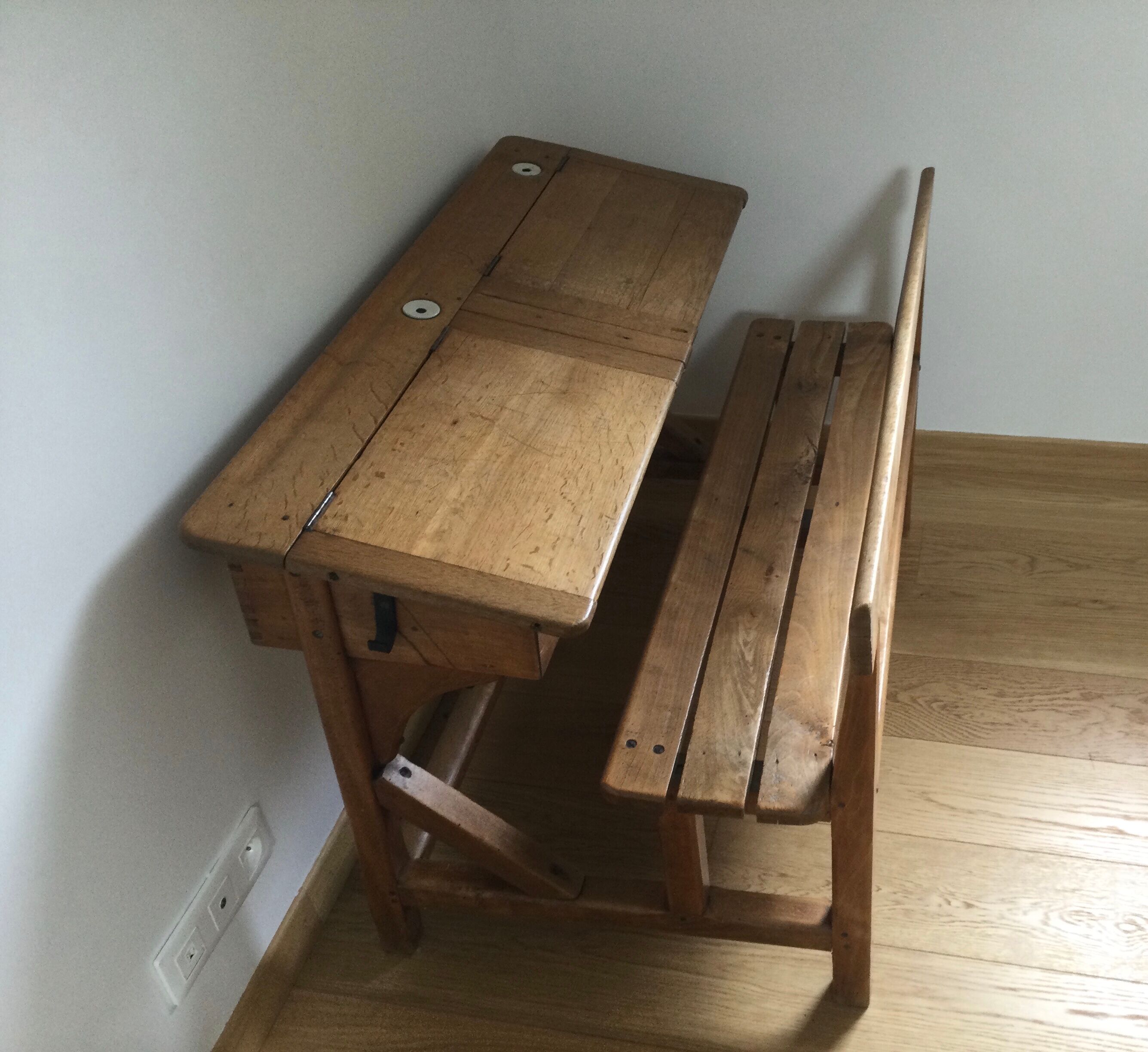 Vintage school desk