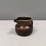 Pot à crème en glaçure fourrure de lièvre, danois et des années 1970-80.