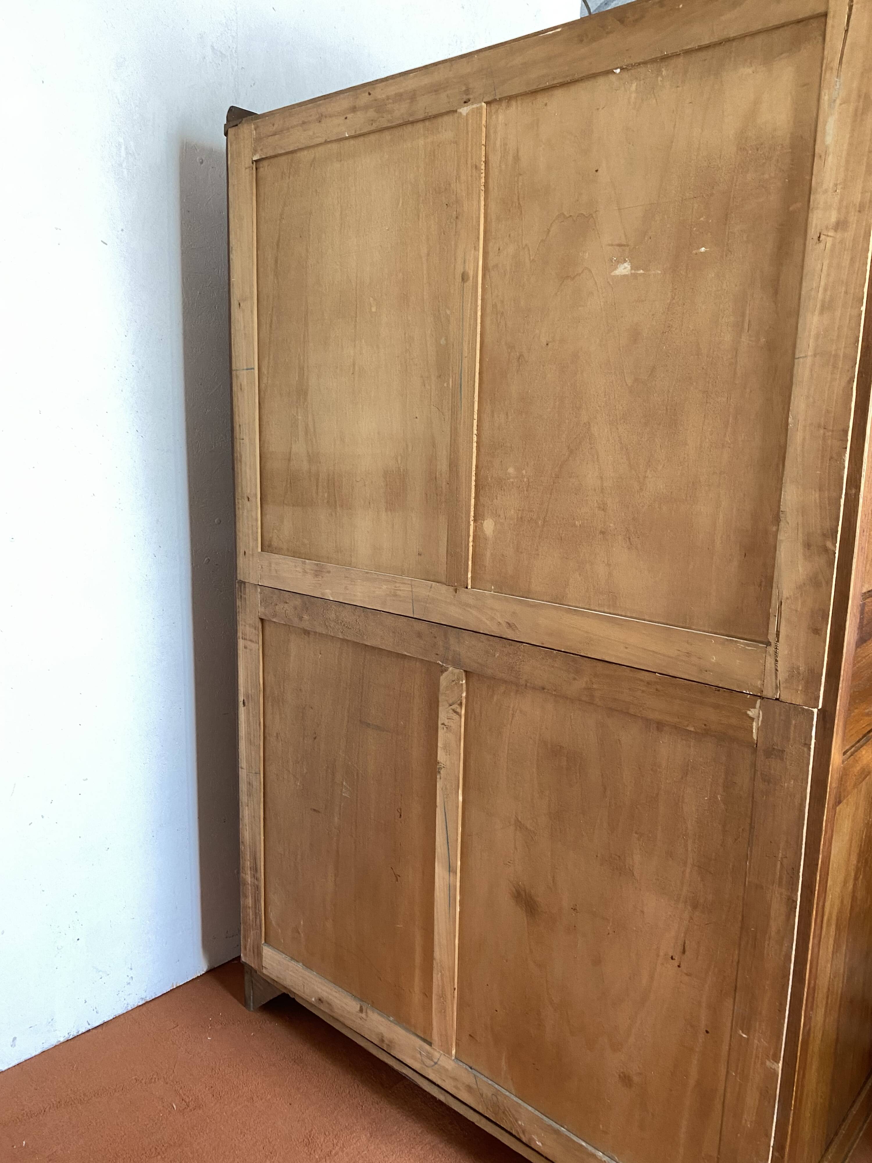 Vintage Parisian wardrobe with sliding doors
