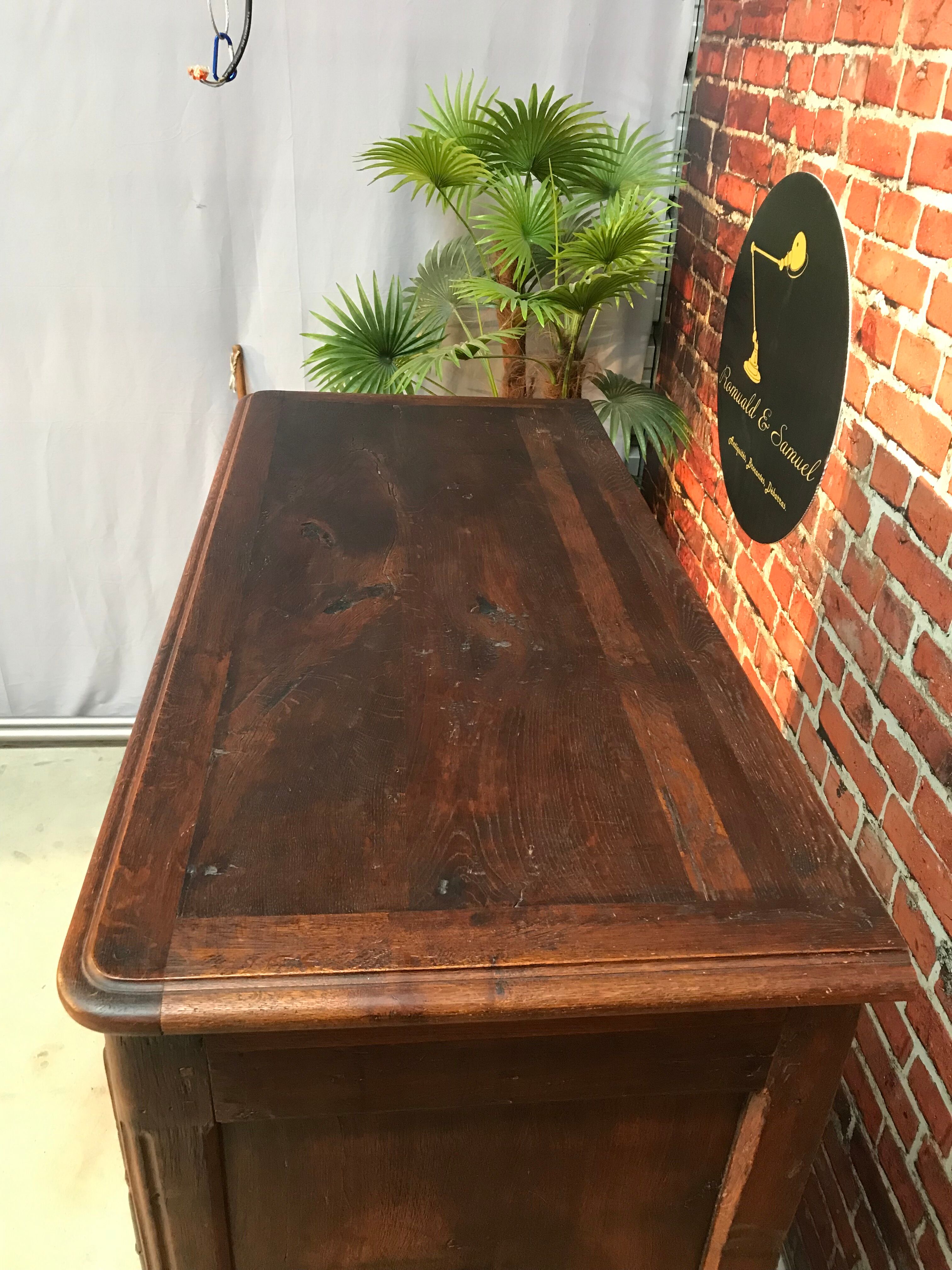 Antique solid wood wardrobe.