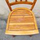 Chaise bistrot en bois vintage