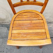 Vintage wooden bistro chair