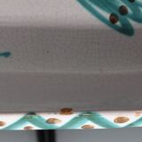 Large vintage ceramic dish depicting a bird - robert picault