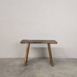 Bench / raw wood workshop stool