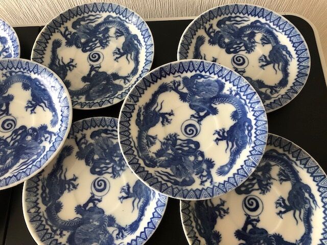 8 Japanese fine porcelain cups