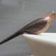 Carved painted wood dove
