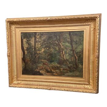 Table 112 x 89 cm oil on canvas brielman 1871 channel frame XlXe