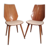 Paire de chaises modernistes Max Bill pour Baumann 1960