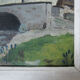 Oil painting, mountain landscape