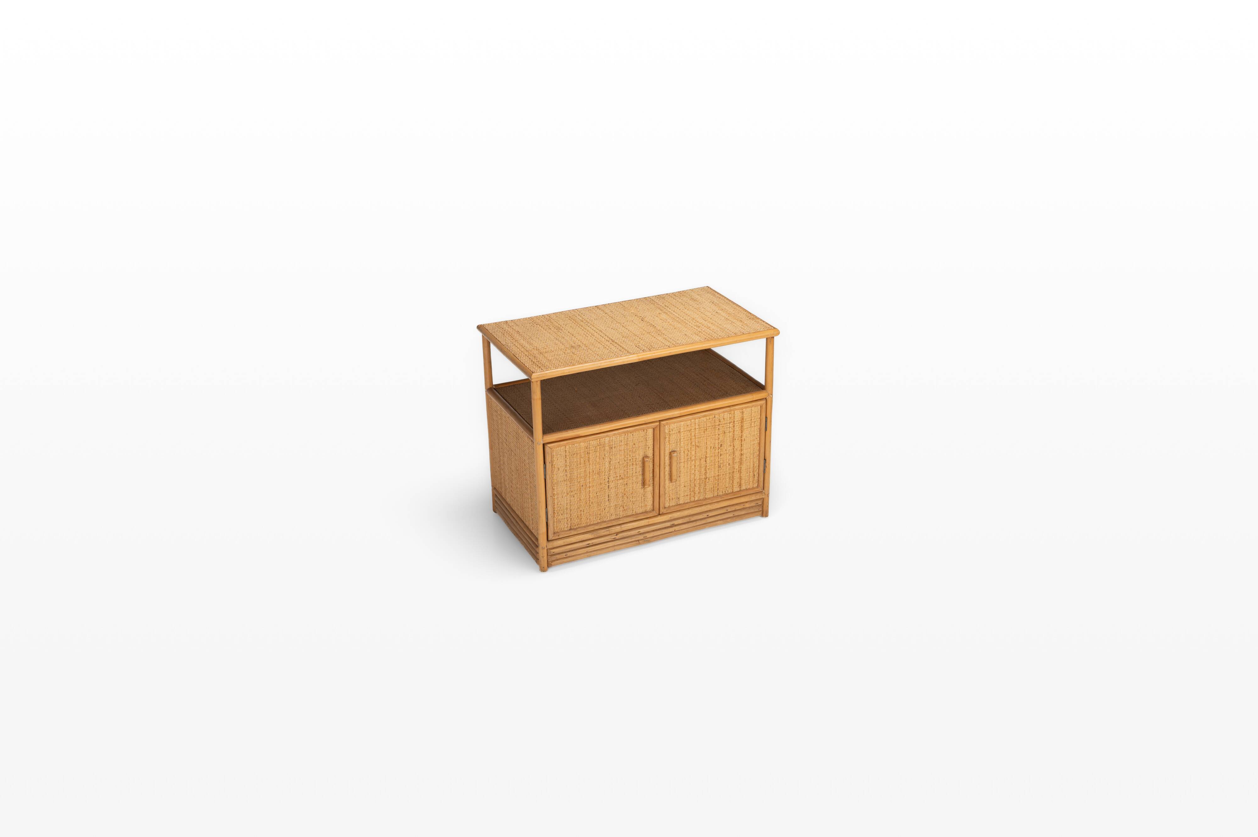 Bamboo cabinet sideboard