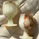 4 onyx wine glasses 1970