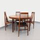 Suite de 4 chaises vintage style scandinave en palissandre des années 60, par Ernst Martin Dettinger