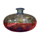 Pot-bellied crystal vase with bronze decorations, Art Nouveau period, circa 1900