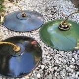 3 suspensions en tôles émaillées