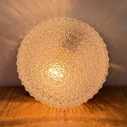 Vintage Glass Wall or Ceiling Light, 1970s