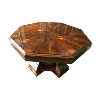 Octagonal table art deco