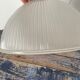 Vintage pendant lamp in electrified prismatic glass with new