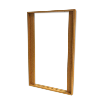 Scandinavian mirror "Gun 642" in oak, 86x54cm, Nybrofabriken, Sweden, 1960