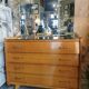 Commode vintage pieds compas miroir tryptique