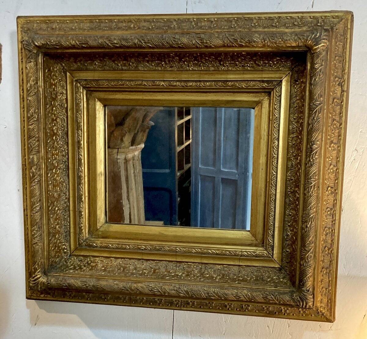 Gilded mirror - mercury glass - 52 x 46