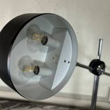Desk Lamp By Anders Pehrson For Ateljé Lyktan Circa 1960, Leather, Chrome And Metal