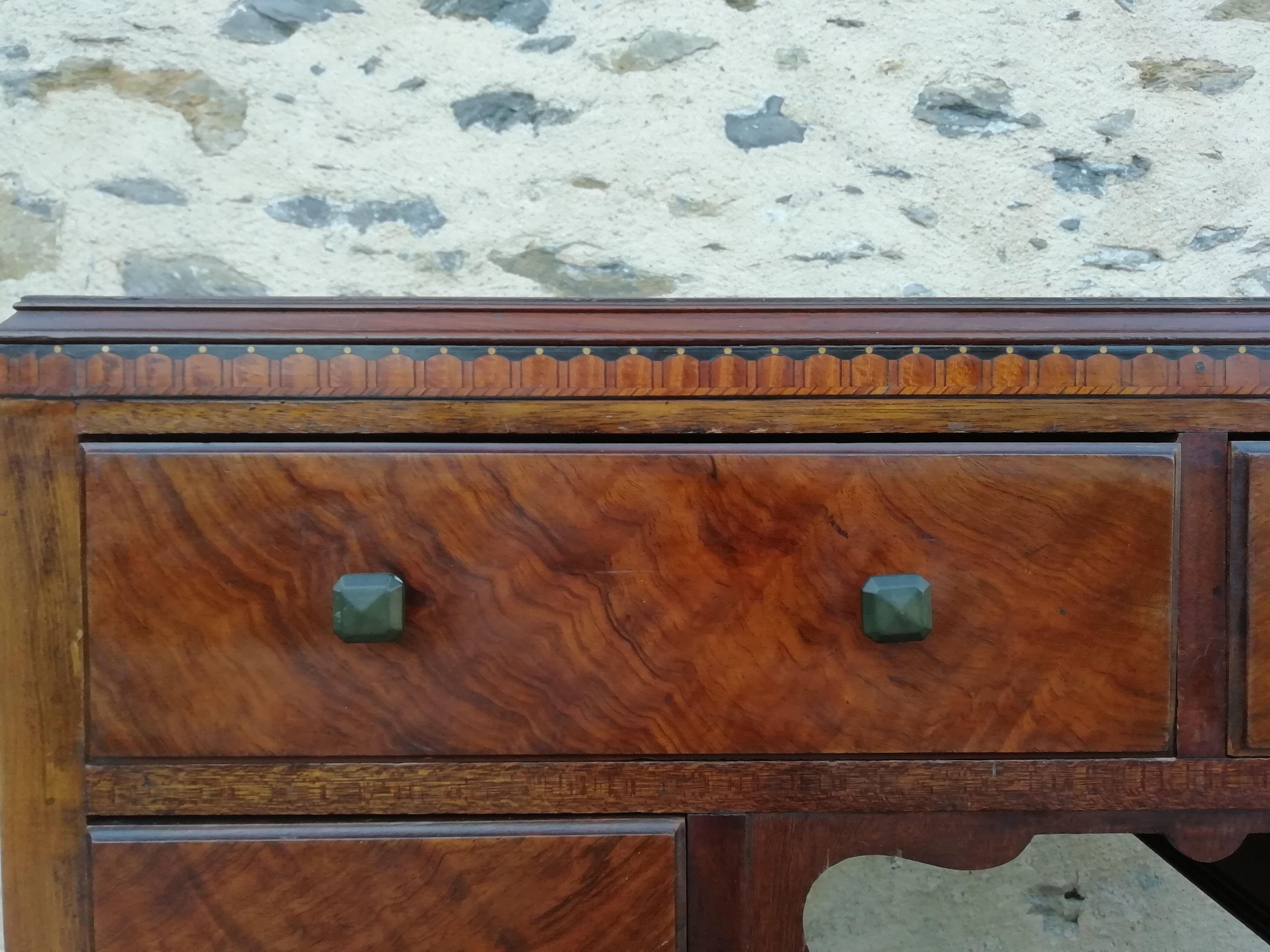 Walnut chippendale desk