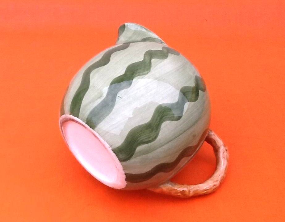 Watermelon Pitcher / Jug Glazed Ceramic
