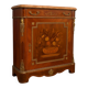 Support furniture in precious wood marquetry, richly decorated with floral marquetry.