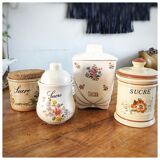 Pot "sucre" flowers and gilding