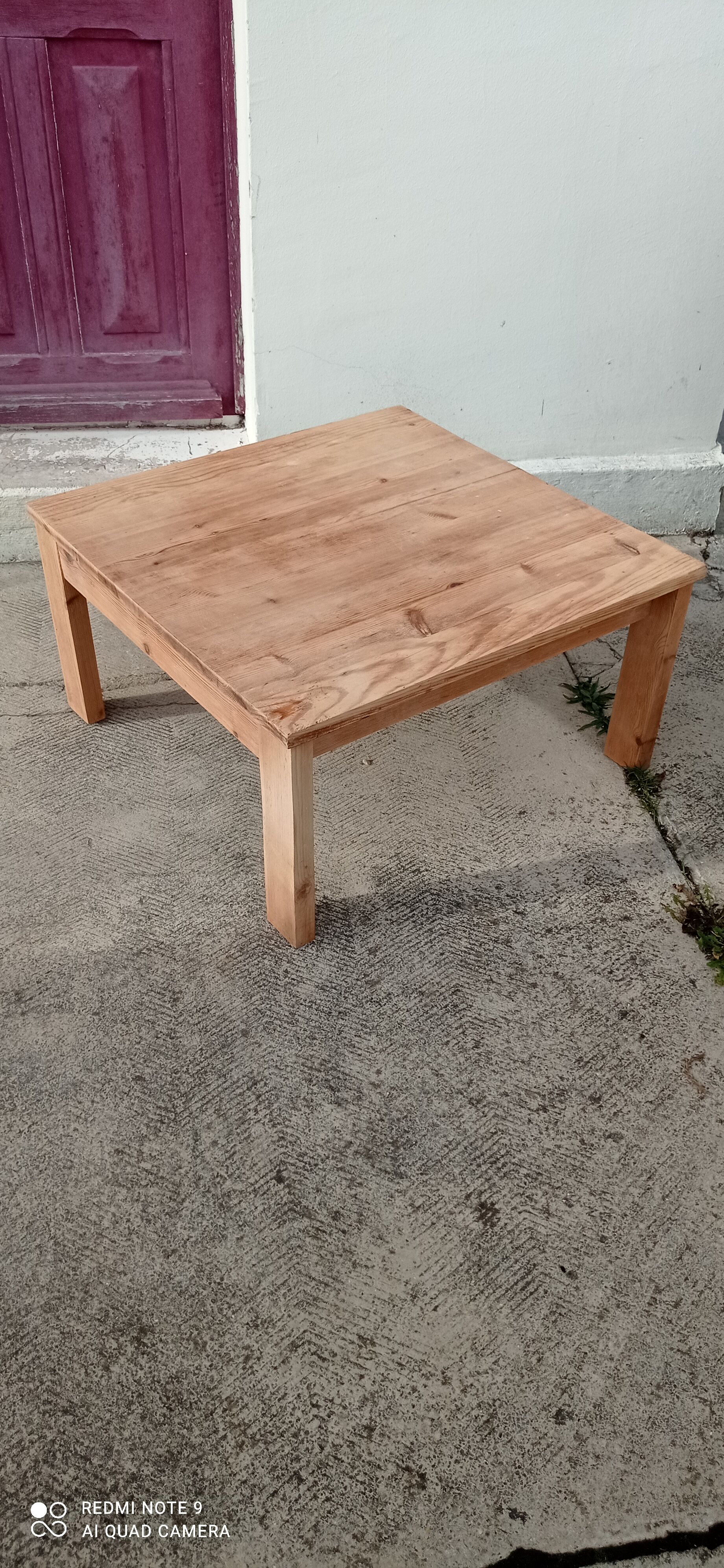 Rough wooden table