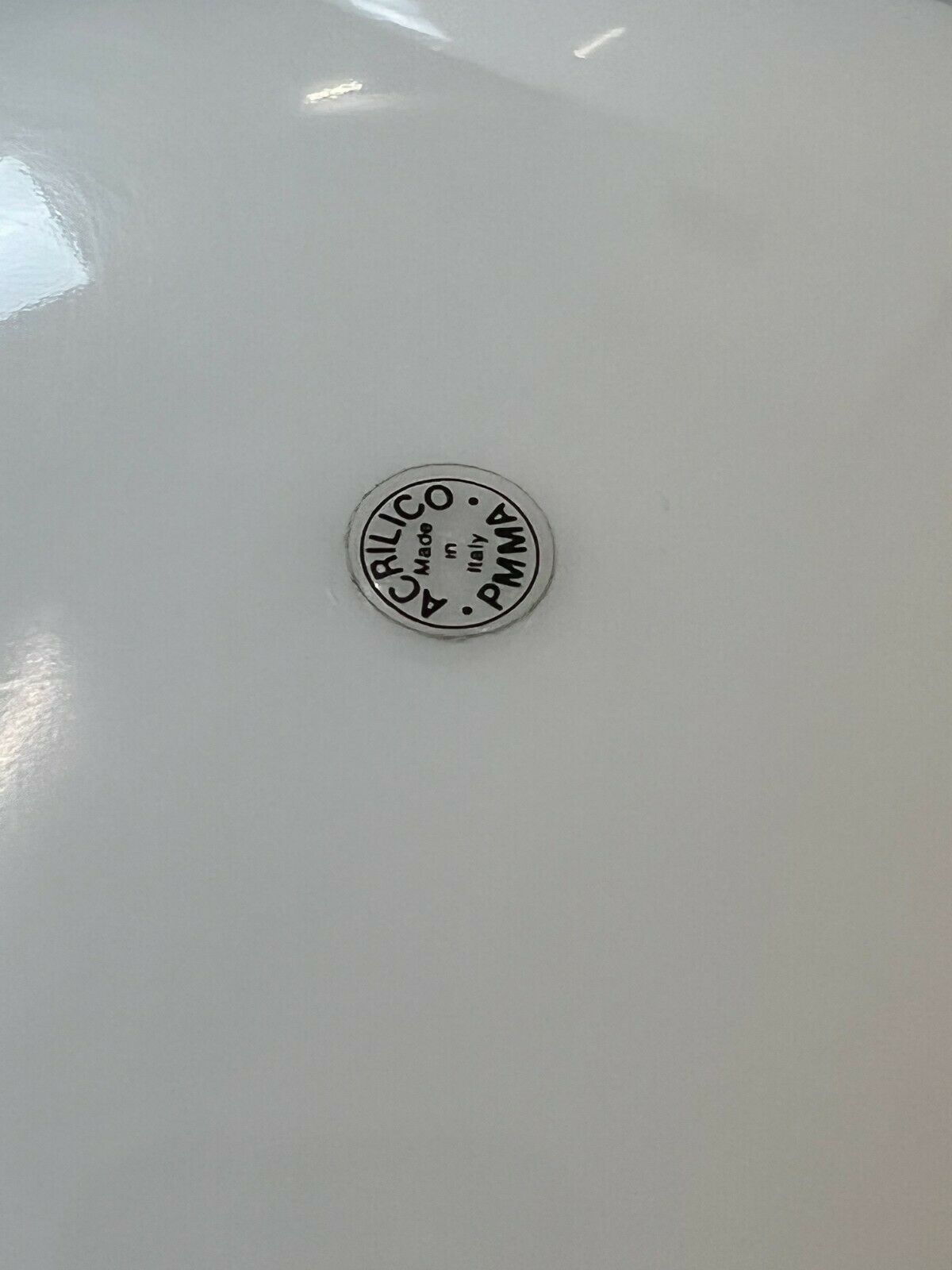 2x 60s 70s ball lamp floor lamp Acrilico PMMA Made in Italy Design 60s