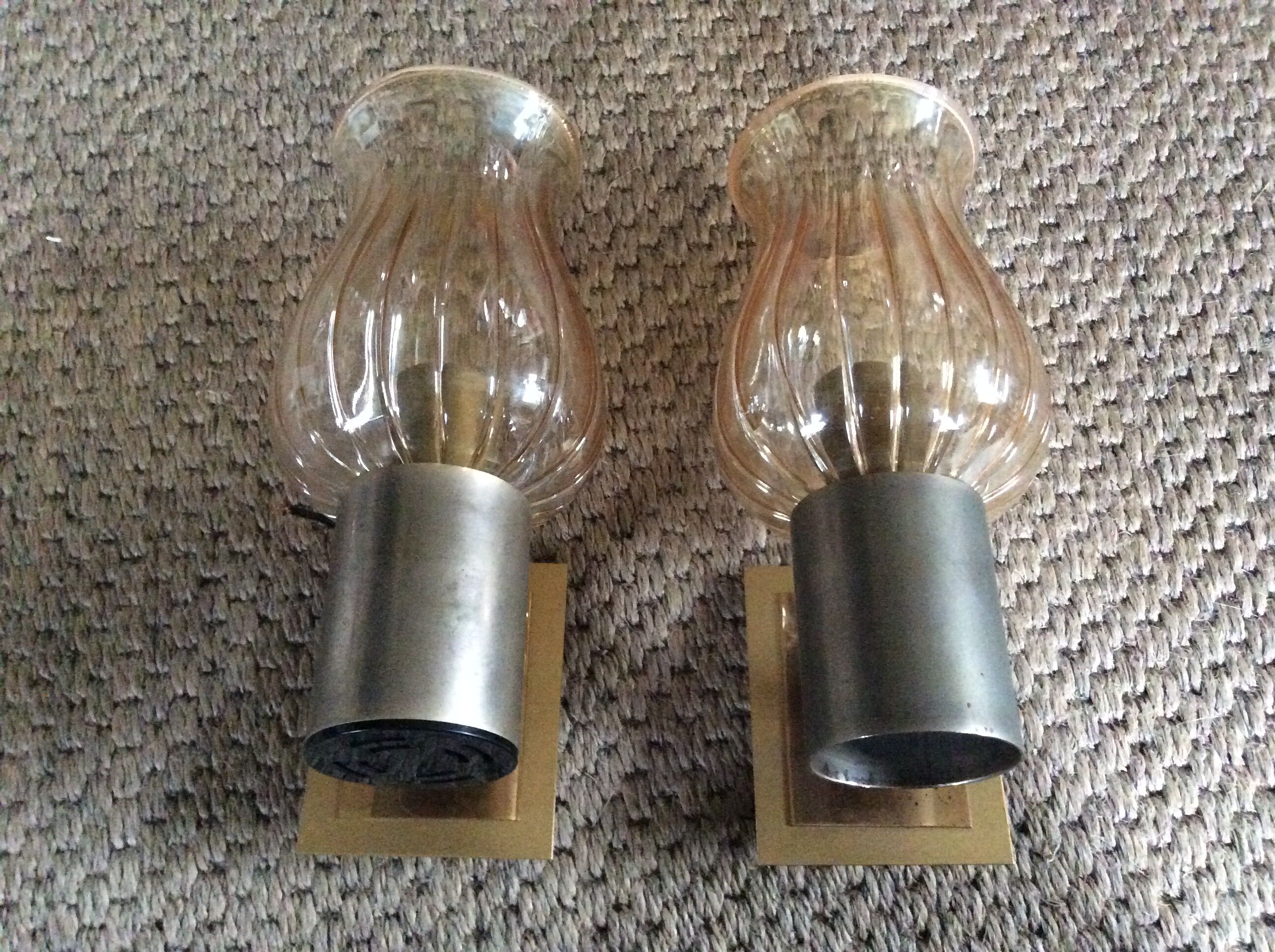 Pair of vintage wall lamps