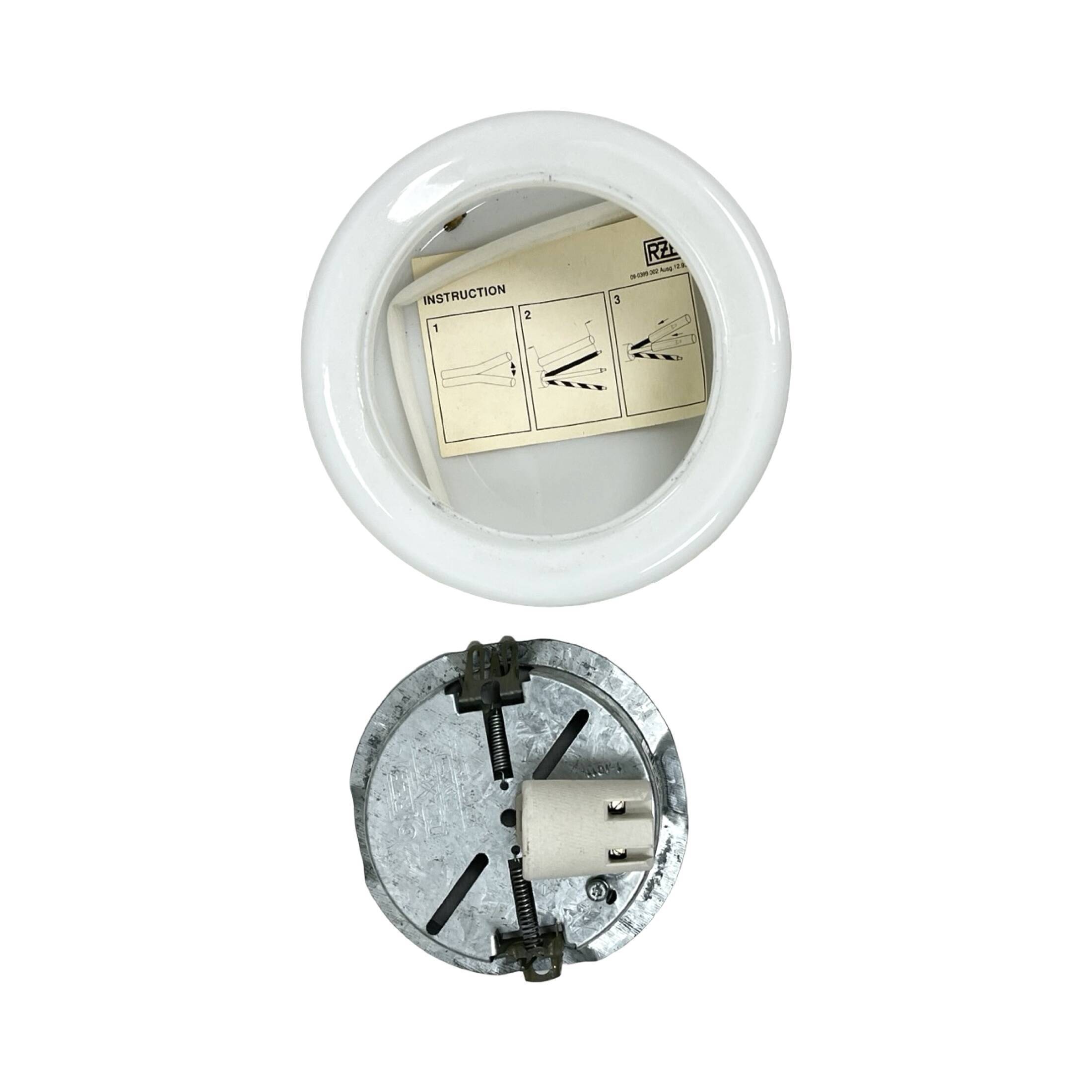 Petite lampe encastrée vintage RZB (Rudolf Zimmermann Bamberg), années 1970.
