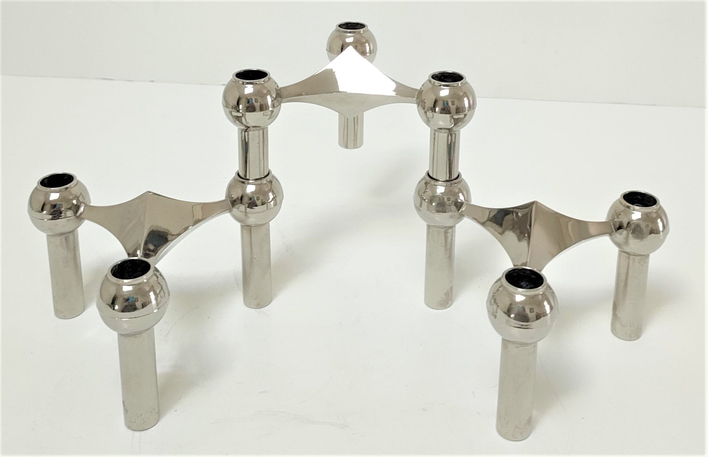 Three candle holders Fritz Nagel and Caesar Stoffi for BMF