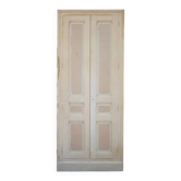 Double old wardrobe door, old wooden door, large vintage door, interior door.
