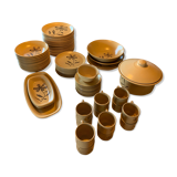 Set of 1980s Sandstone crockery (79 pieces)
