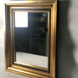 Rectangular mirror in gilded wood 54 x 44 cm
