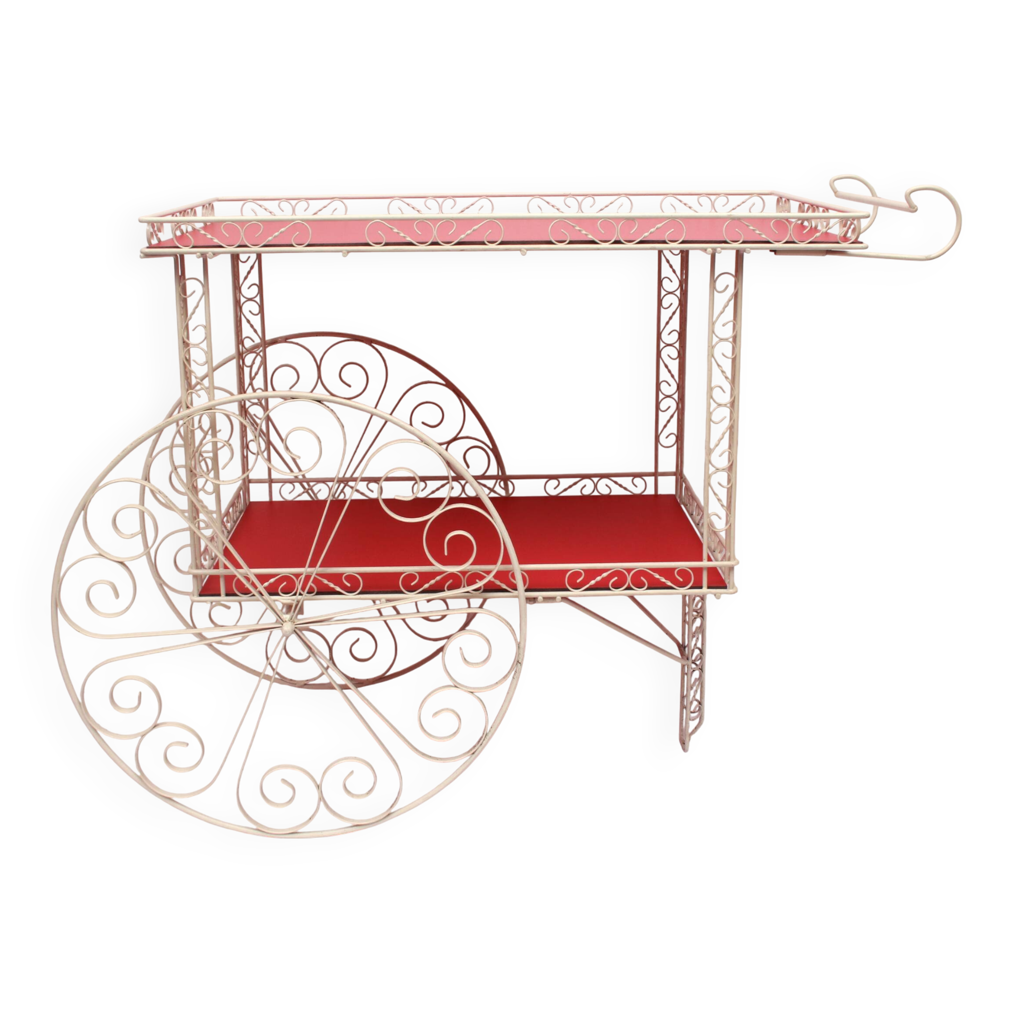 1950s French serving trolley for garden