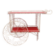 1950s French serving trolley for garden