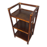Meuble d’appoint rotin étagères vintage #a232