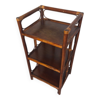 Rattan accent furniture vintage shelves #a232