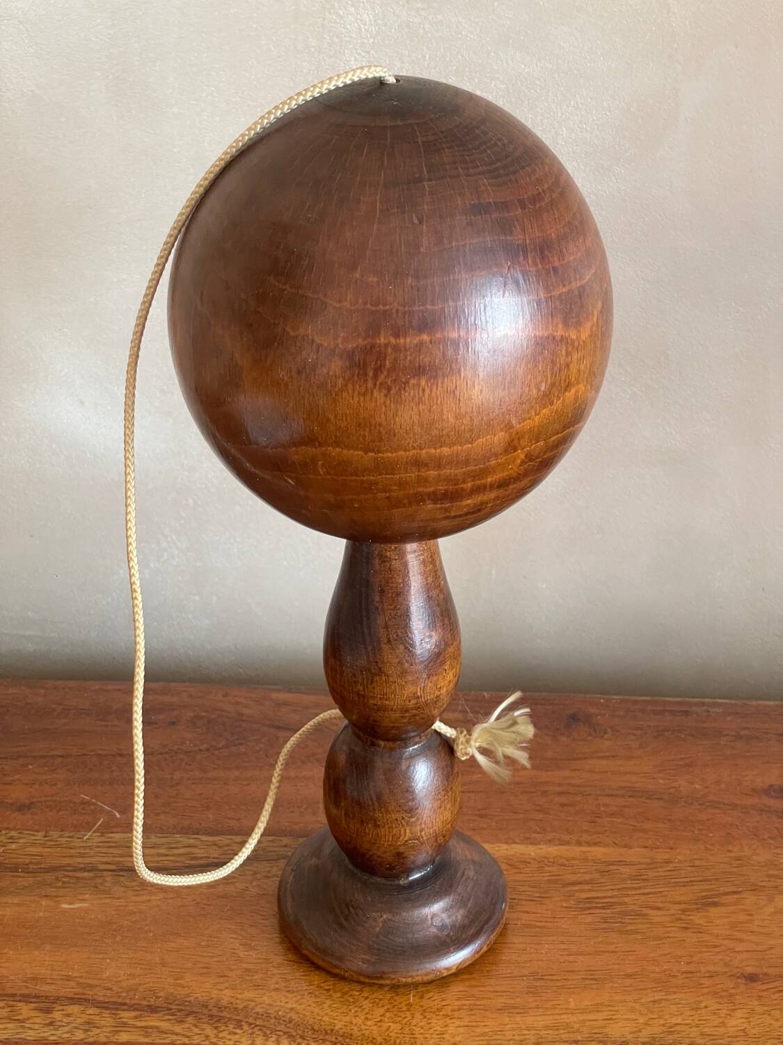 Large wooden cup and ball game