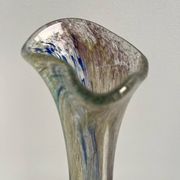 Tall vase, multicoloured handcrafted glass.