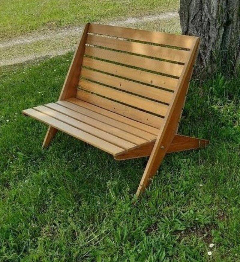 Banc pliant vintage
